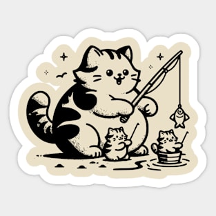 Fishing Time Sticker